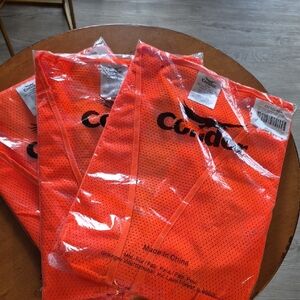Lot Of 3 Condor High Visibility Class 2 Orange Safety Vests. Size 2XL. NIP.
